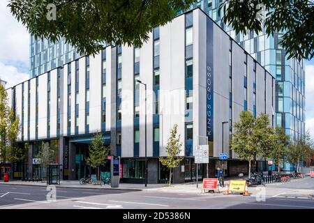 Chapitre logement étudiant, 200 Pentonville Road, King's Cross, Londres, Royaume-Uni Banque D'Images