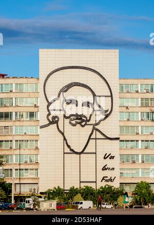 Mémorial de Camilo Cienfuegos à la Plaza de la Revolucion, place de la Révolution, la Havane, province de la Habana, Cuba Banque D'Images