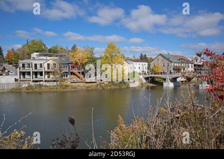 Vue sur Elora Banque D'Images