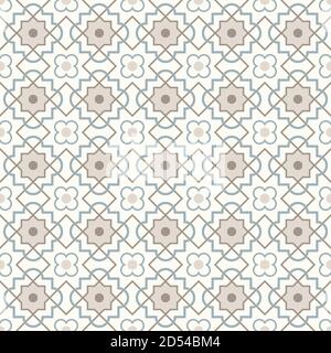 Motif moderne mêlé, basé sur des motifs géométriques traditionnels arabes orientaux. Arrière-plan vectoriel transparent. Couleurs naturelles neutres et unies - eas Illustration de Vecteur