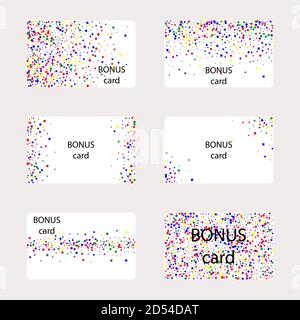 Motif géométrique coloré pour carte de bonus, certificat, carte de réduction Illustration de Vecteur