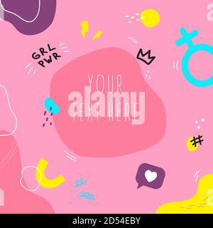 Modèle d'arrière-plan avec espace de copie pour le texte Illustration de Vecteur