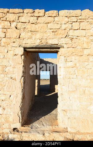 Carcory Homestead Ruin est une ancienne propriété de Sidney Kidman classée au patrimoine, sur le chemin de développement Eyre, Birdsville, Shire of Diamantina, Queensl Banque D'Images