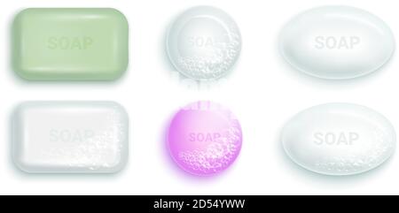 Illustration vectorielle isolée avec mousse et bulles sur fond blanc. Mousse savonneuse pour mousser. Illustration vectorielle Illustration de Vecteur