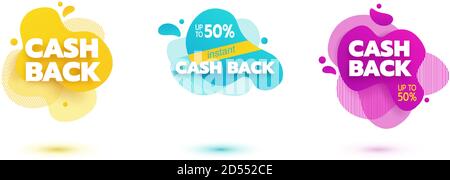 Design liquide amoeba. Formes d'amibe colorées dynamiques. Modèle de bannière moderne pour logo, prospectus, présentation. Couleurs jaune, rouge, bleu Illustration de Vecteur