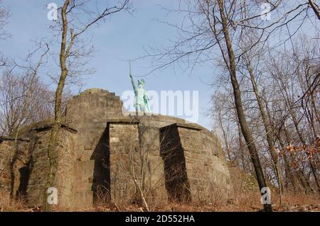 Le monument Hermann dans la forêt de Teutoburg, Allemagne Banque D'Images