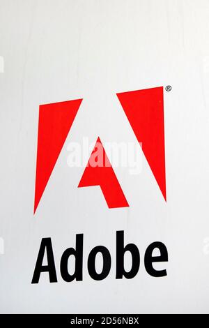 Munich, Allemagne. 11 octobre 2020. Adobe, une société américaine qui produit des logiciels pour la conception de supports en particulier. (Image de symbole, photo de thème) Munich, 11.10.2020 | usage dans le monde crédit: dpa/Alay Live News Banque D'Images