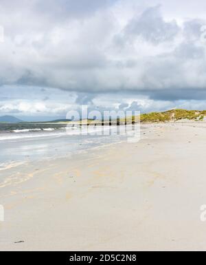 Plage de Traigh Hornais sur l'île de North Uist Banque D'Images