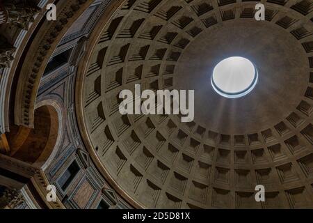 Dôme du Panthéon, Rome, Latium, Italie Banque D'Images