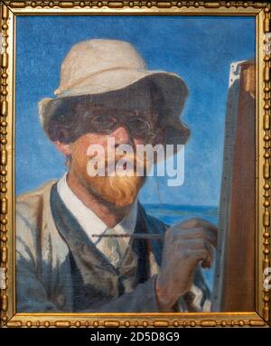 Autoportrait Peder Severin Krøyer, 1897, Musée d'art de Skagen, Danemark Banque D'Images