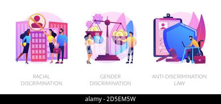 Violation des droits civils concept abstrait illustrations vectorielles. Illustration de Vecteur