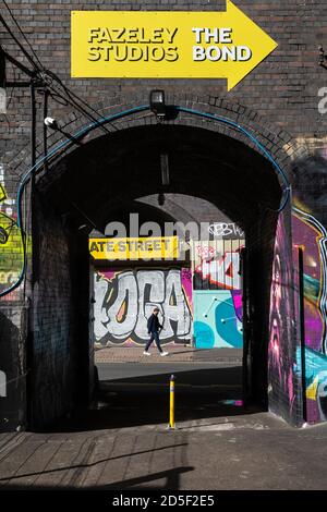 Bâtiments de la Custard Factory, Digbeth, Birmingham, Royaume-Uni Banque D'Images