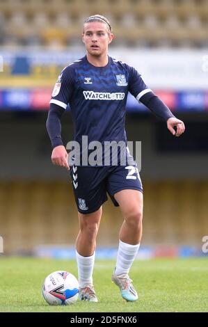 Roots Hall à Southend, Royaume-Uni. 10 octobre 2020 Kyle Taylor, de Southend, s'est Uni en action pendant le match de la Sky Bet League Two entre Southend United et Exeter City Banque D'Images