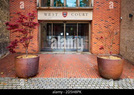 Jesus College de Cambridge - Cour de l'entrée de la nouvelle Cour de l'Auditorium et forum - Cambridge - Architecture architectes - 2017 Níall McLaughlin Banque D'Images