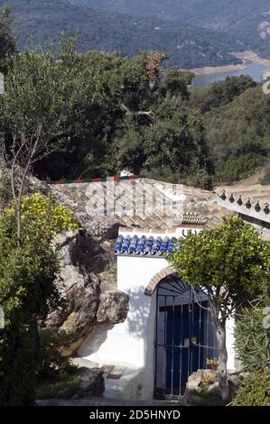 España, Hiszpania, Espagne, Espagnol; site historique de Castellar de la Frontera; Conjunto histórico de Castellar de la Frontera; zabytkowa dzielnica Banque D'Images