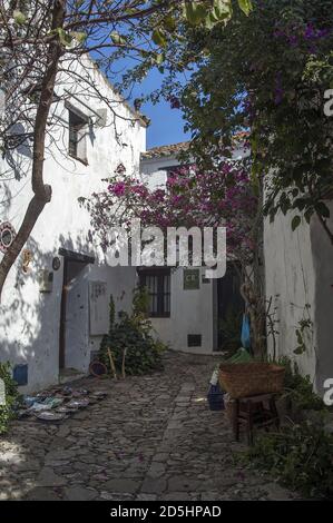 España, Hiszpania, Espagne, Espagnol; site historique de Castellar de la Frontera; Conjunto histórico de Castellar de la Frontera; zabytkowa dzielnica Banque D'Images