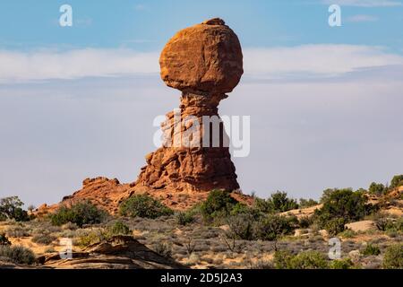 Parc national Arches en octobre soleil Banque D'Images