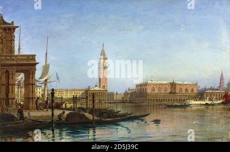 Bogoljuboff Alexei Petrovich - vue sur Venise. Douane - École russe - 19e siècle Banque D'Images