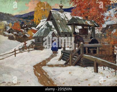 Goriushkin-Sorokopudov Ivan Silych - Monastère 1 - École russe - 19e siècle Banque D'Images