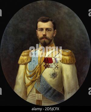 Galkin Ilia - Nikolai II - École russe - 19e Siècle Banque D'Images