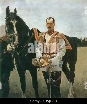 Serov Valentin - Portrait du Grand-Duc Paul Alexandrovitch - École russe - 19e siècle Banque D'Images