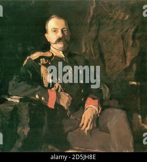 Serov Valentin - Portrait du Grand-Duc Georgy Mikhaïlovich - École russe - 19e siècle Banque D'Images
