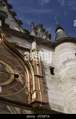 Tour de l'horloge d'Auxerre, Yonne, France Banque D'Images