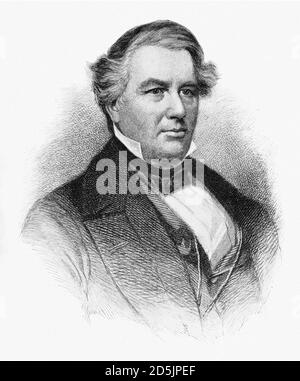 Portrait du président Millard Fillmore. Millard Fillmore (1800 – 1874) est le 13e président des États-Unis (1850–1853), le dernier à être un membre Banque D'Images