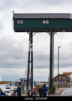 Le Granary à Wells-Next-the-Sea, Norfolk, Royaume-Uni. Un jour fade. Banque D'Images