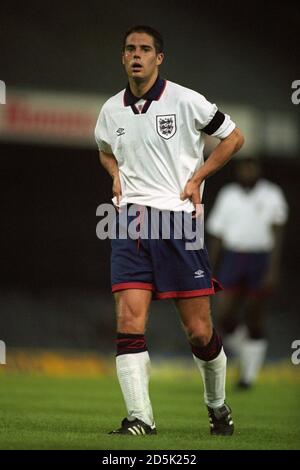 Jamie Redknapp, Angleterre-U21. Banque D'Images