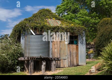 Maisons et bâtiments anciens de la ville historique de Laguna, localité de Cessnock, dans la région Hunter de Nouvelle-Galles du Sud, en Australie. Banque D'Images