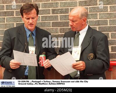 14-JUIN-96 ...Portugal / Turquie. Tommy Svensson à l'extérieur de la ville terre aujourd'hui Banque D'Images