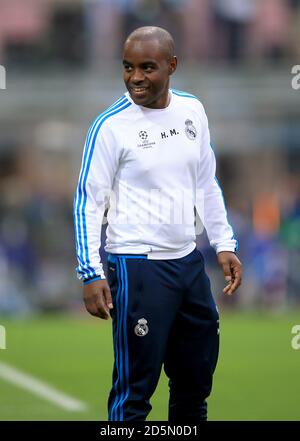 Real Madrid entraîneur assistant Hamidou Msaidie Banque D'Images