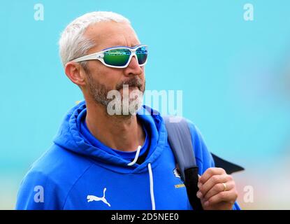 Jason Gillespie, entraîneur en chef du Yorkshire. Banque D'Images