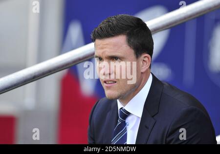 Wigan Athletic Manager Gary Caldwell Banque D'Images