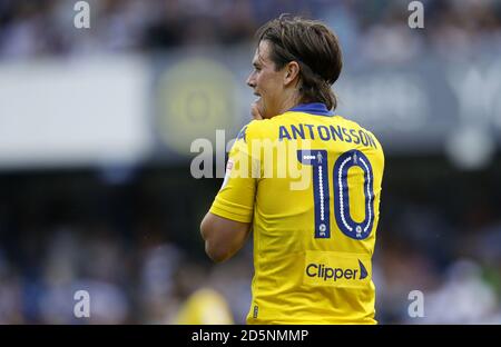 Marcus Antonsson, de Leeds United, semble abattu après un échec Banque D'Images