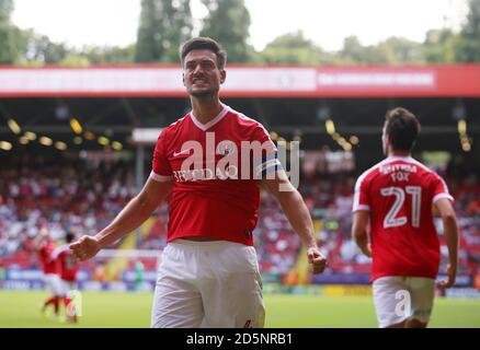 Johnnie Jackson, de Charlton Athletic, célèbre son premier but Banque D'Images