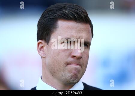 Gary Caldwell, directeur de Wigan Athletic Banque D'Images