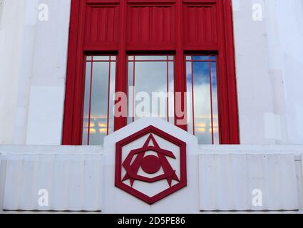 Une vue sur l'extérieur de Highbury l'ancienne maison D'Arsenal Banque D'Images