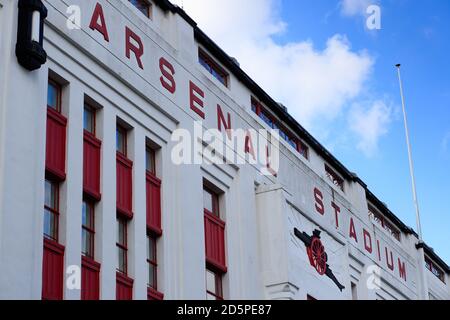 Une vue sur l'extérieur de Highbury l'ancienne maison D'Arsenal Banque D'Images