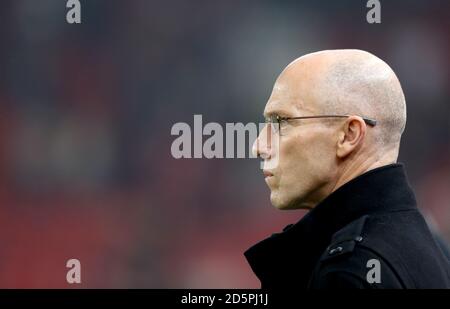 Swansea City manager Bob Bradley Banque D'Images