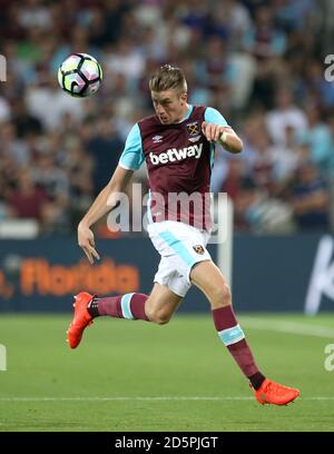 La Reece Burke de West Ham United Banque D'Images