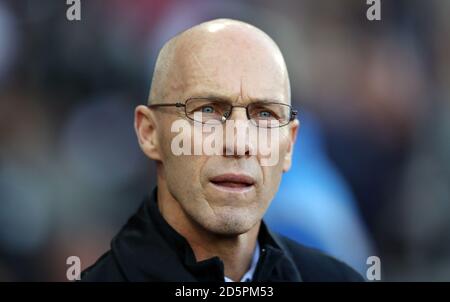 Swansea City manager Bob Bradley Banque D'Images