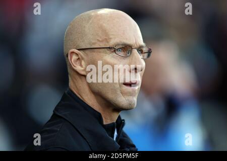 Swansea City manager Bob Bradley Banque D'Images