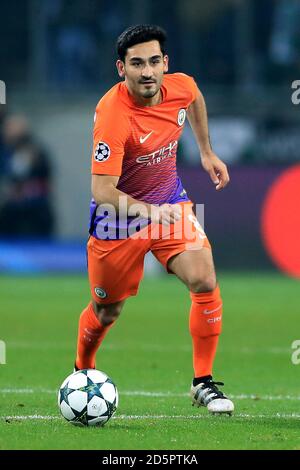 Ilkay Gundogan de Manchester City en action pendant la Ligue des Champions correspondance Banque D'Images