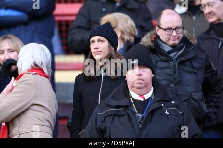 Charlton Athletic Chief Executive Katrien Meire dans les tribunes Banque D'Images