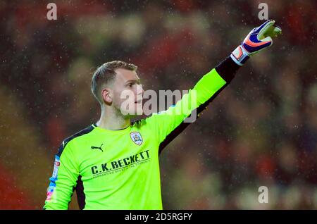 Barnsley gardien Adam Davies Banque D'Images