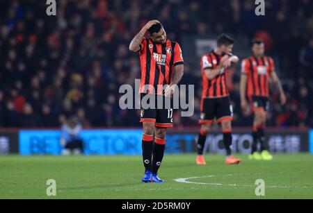 Joshua King de l'AFC Bournemouth a l'air abattu pendant le match Banque D'Images