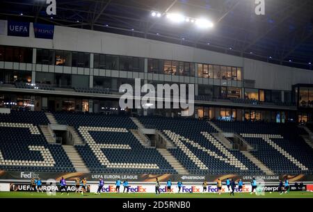 Une vue générale de la formation Tottenham Hotspur Banque D'Images