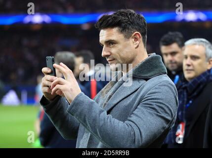 DaN carter, joueur de rugby néo-zélandais pendant le match Entre Paris Saint-Germain et Barcelone Banque D'Images